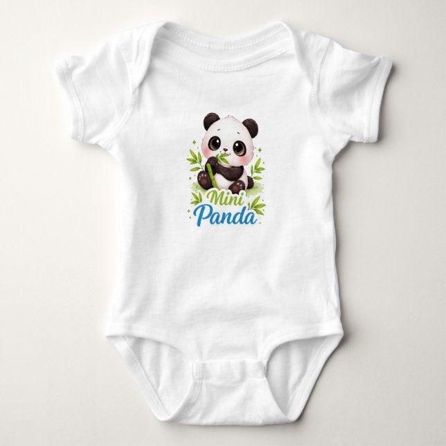 Body Mini Panda Baby Bodysuit – Cute Panda Cub with Bam (Devant)