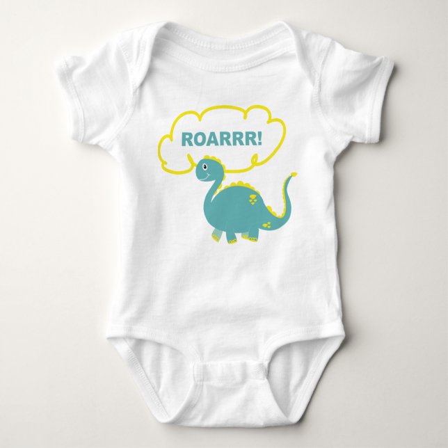 Body mit Dinosaurier Baby Strampler (Vorderseite)