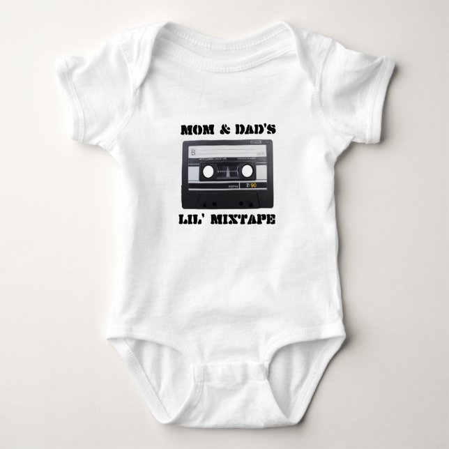 Body MixTape Baby Jersey, Blanc (Devant)