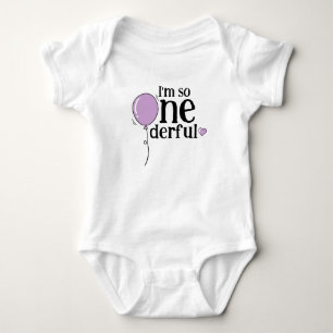 Body Moderne Cute Lilac Ballon Anniversaire