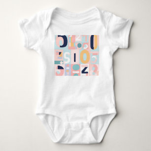 Body Moderne Motif de Nombre Abstrait Genre Neutre