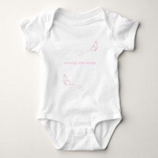 Body "mommy's little miracle" Pink Butterflies