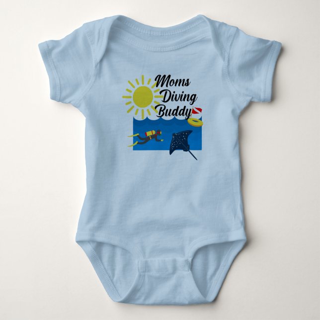 Body Moms Diving Buddy Design - Bodysuit Baby Jersey (Devant)