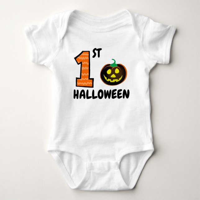 Body Mon 1er Costume Éffrayant pour bébé d'Halloween (Devant)