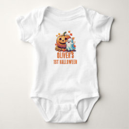 Body Mon 1er Halloween Kawaii Citrouille
