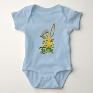 Body Mon 1er maillot Unisex Bleu Bébé de Pâques - Pâque