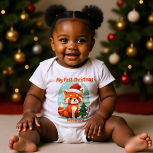 Body 🎄Mon 1er Noël, texte personnalisé, Santa Paws