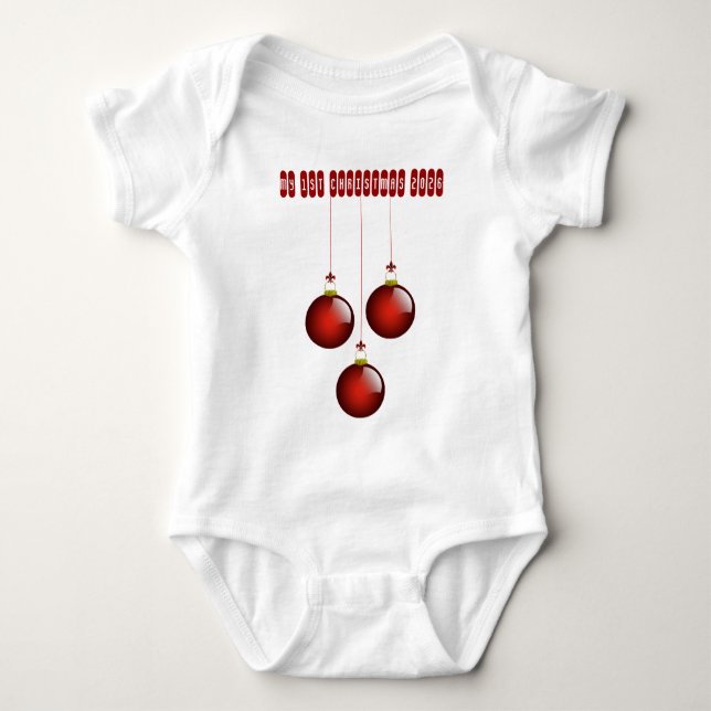 Body Mon 1er T-shirt bébé de Noël (Devant)