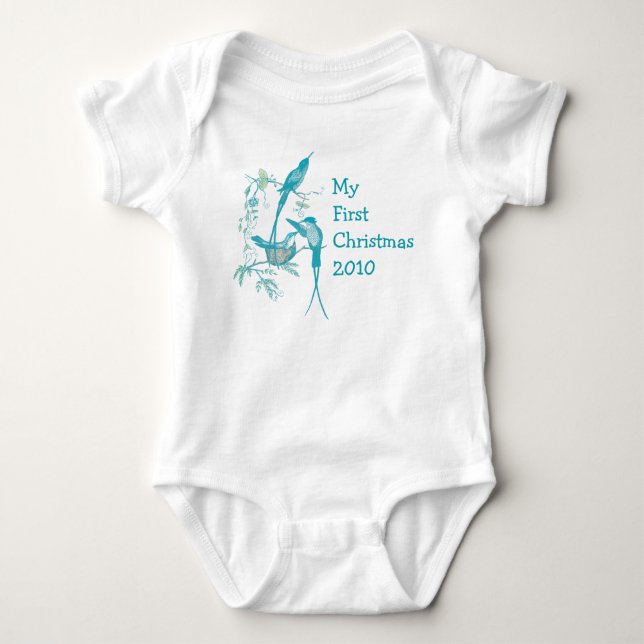 Body Mon 1er T-shirt bébé Noël 2010 (Devant)