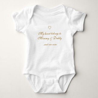 Body Mon coeur appartient à la maman et le papa,… et le