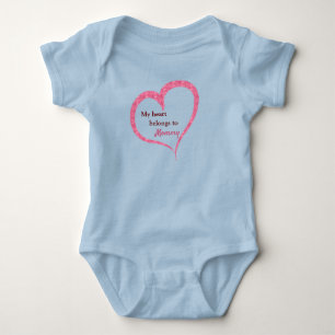 Body Mon coeur appartient à maman personnalisable