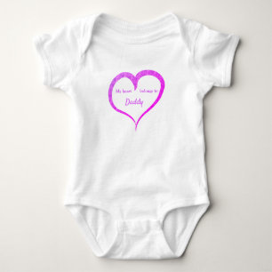 Body Mon coeur appartient à papa bébé personnalisable g
