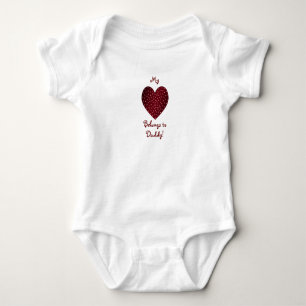 Body Mon coeur appartient au papa ! Plante grimpante