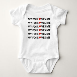 Body MON FOI M'AIME - COEUR ROUGE Bébé 