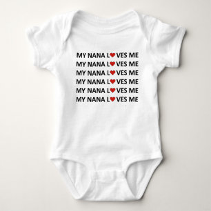 Body MON NANA M'AIME - COEUR ROUGE Bébé