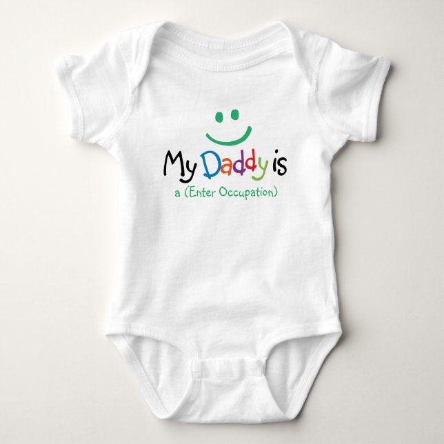 Body "Mon papa est…" Vêtements de bébé (Devant)
