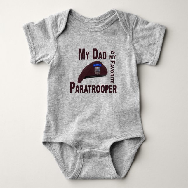 Body Mon père est mon parachutiste favori (Devant)