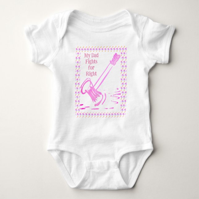 Body Mon père se bat pour le costume de bébé de droite  (Devant)
