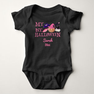 Body mon premier halloween bébé fille nom personnalisé 