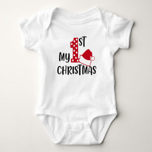 Body 🎄Mon Premier Noël Bébé T-Shirt Jolies Fêtes de