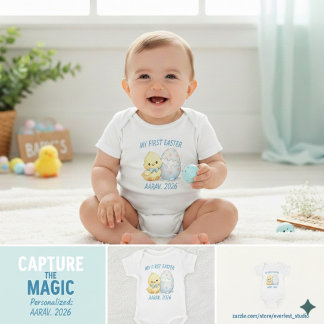 Body Mon premier Pâques personnalisé Mignon poussin 202