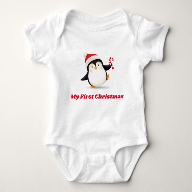 Body Mon premier pingouin de Noël (Devant)