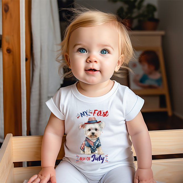 Body Mon premier T-shirt 4 juillet costume pour bébé (Baby Body Suit My First 4th of July)