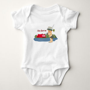 Body Monogram Baby Fisherman une pièce T-shirt