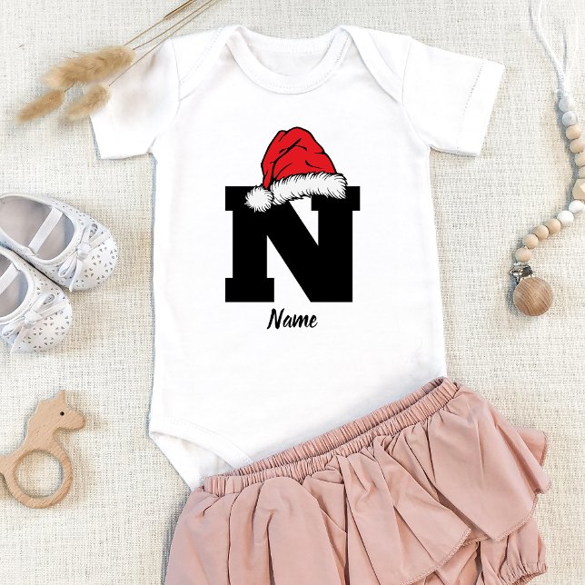 Body Monogramme Famille Noël Personnalisez Avec Nom (Créateur téléchargé)