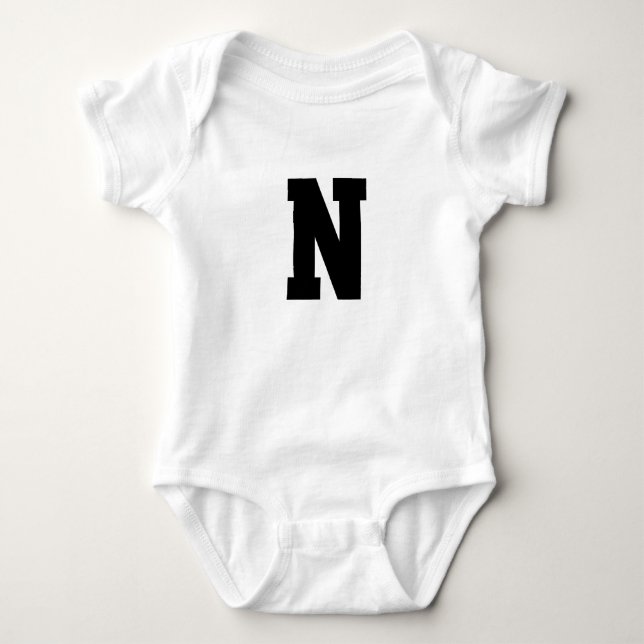 Body Monogramme Initial Moderne | Conception de nom de  (Devant)