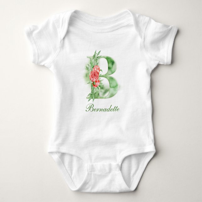 Body Monogramme personnalisé personnalisé | Bodysuit (Devant)