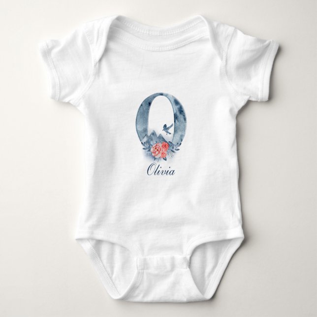 Body Monogramme personnalisé personnalisé | Bodysuit (Devant)