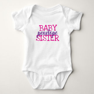 Body Monogramme personnalisé pour filles et sœurs jumel