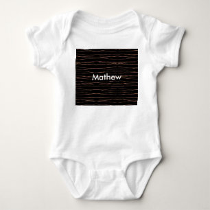 Body Monogramme simple ajoutez votre nom lettre homme m