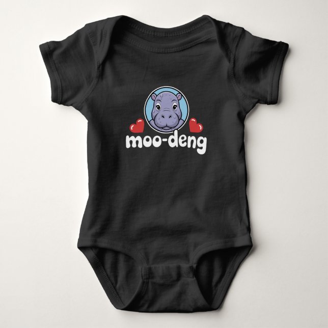Body Moo Deng Bouncy Pig in Thai Photo Baby Hippo (Devant)