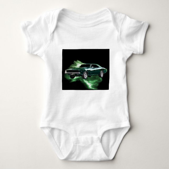 Body Mopar : 'Chargeur de 68 Dodge avec la foudre verte (Devant)