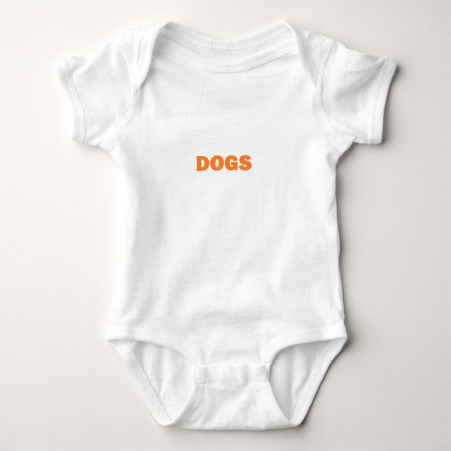 Body Mot DOGS en jaune (Devant)