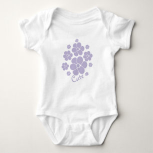 Body Motif à fleurs mignonne - Bébé pourpre