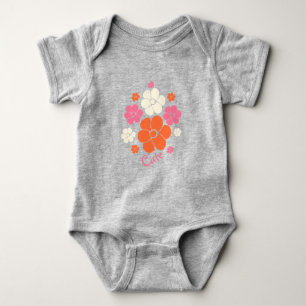 Body Motif à fleurs - rose, orange et crème