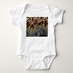 Body Motif mixte de la peau de léopard Zebra