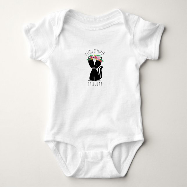 Body Mouffette de bébé personnalisée petit par navet (Devant)