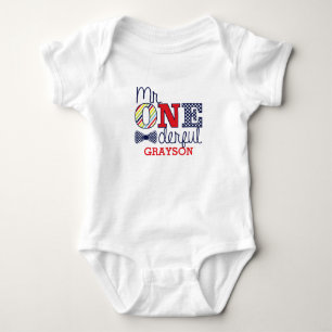 Body Mr ONEderful Baby Romper - Première tenue d'annive