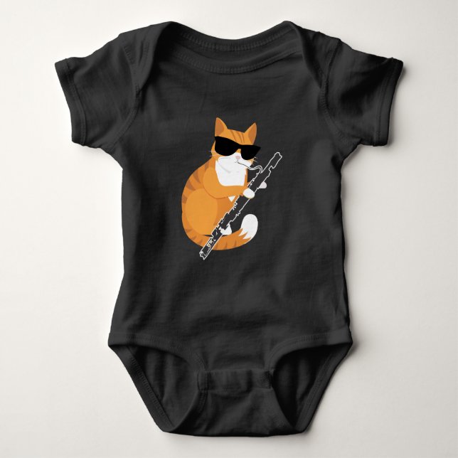 Body Musique Cat Sunglasses Bassoonist Museo Bassoon (Devant)
