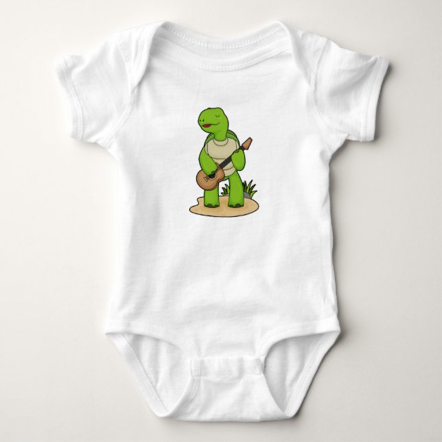 Body Musique de guitare musicienne de tortue (Devant)
