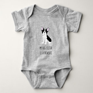 Body My Big Sister est un Français Onsie - Grey/Grey