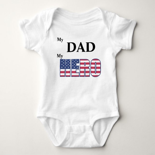 Body My DAD My Hero - Personnalisable (Devant)