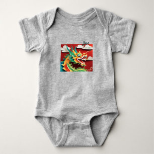 Body Né dans une année Dragon 2024 personnalisée Baby B