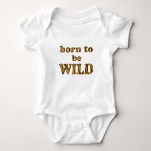 Body Né pour être sauvage - Tigerprint Baby Jersey Bo