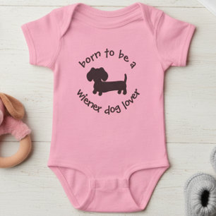 Body Né pour être un Amoureux des chiens Wiener Cadeau 