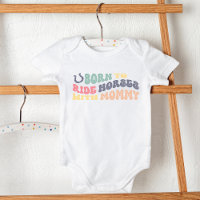 Né Pour Faire Du Cheval Avec Maman Amusant Équestr